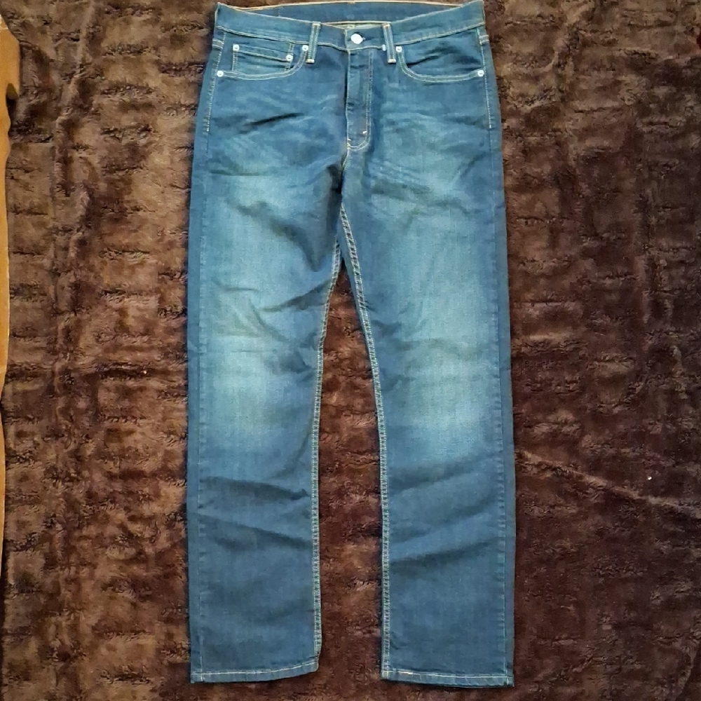 Men's Levi's 513 Blue Straight Leg Jeans 34×32